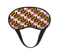 Maryland State Flag Sleep Mask 100% Light Blocking Eye Mask for Sleeping, Sleep Mask for Unisex for Travel/Nap