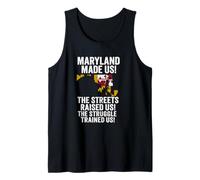 Maryland State Pride Quote Flag Map Heritage Vibe Tank Top