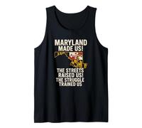 Maryland State Pride Quote Flag Map Heritage Vibe Tank Top