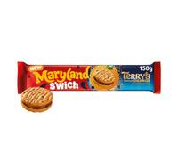 Maryland S'wich Terrys Chocolate Orange Flavoured Cookie 150g | Sandwich Cookie, Orange Filling, Chocolate Chip, 150g Pack, Terrys Collaboration