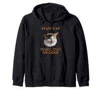 Maryland Territory Cat The Calico Zip Hoodie
