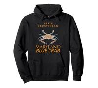 Maryland Territory Crustacean Callinectes sapidus Crab Pullover Hoodie