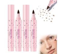 Marylia Water Resistant Faux Freckles, Freckle Pen, Liquid Freckl Pen, Freckl Stamp Makeup Pe, Natural Lifelike Faux Freckls Makeup Pe for Natural Sunkissed Makeu (Soft Brown/2 Pcs)