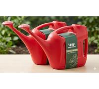 Marymo 2 x 6L Red Watering Cans With Sprinkler Heads Lightweight Durable With Handles Indoor & Outdoor