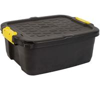 MaryMo Strata Heavy Duty Black Storage Crate & Lid (24 Litre)