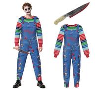Maryparty Chucky Costume Adults Chucky Fancy Dress for Halloween Party (Style-2, S)