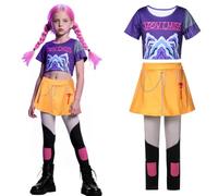 Maryparty Demon Costume for Girls Hunters Rumi Cosplay Pop Singers Stage Halloween Costume (Style-2, 130)
