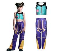Maryparty Demon Costume for Girls Hunters Rumi Cosplay Pop Singers Stage Halloween Costume (Style-3, 160)