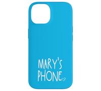 Mary's Phone Mary Personalized Name White Aqua Blue Case for iPhone 14