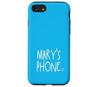 Mary's Phone Mary Personalized Name White Aqua Blue Case for iPhone SE (2020) / 7 / 8
