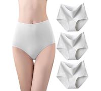 marysgift 3Pack Women's Underwear Cotton Breathable Knickers Stretchy Mid-Low Rise Hipster Panties Soft Comfortable Ladies Basic Briefs for Daily Wear Plus Size UK 14 16 5504-XXXL, Grey