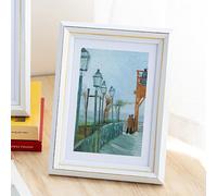 marysgift 6 X 8 White Photo Frames Freestanding Wall Mount Picture Photo Frame, White 8x6