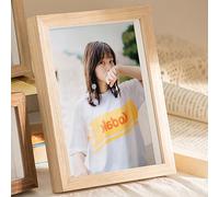marysgift 6x4 Photo Frames Landscape & Portrait Display Picture Frame with Mount Vintage Modern Table or Wall Decoration Horizontal/Vertical Frames Gifts (White Oak,6")