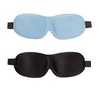 marysgift Eye Mask for Sleeping Masks Black Blue 2 Pack Eye Mask for Women Men, YZ0026