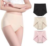 marysgift Ladies Knickers Cotton Stretch High Rise Soft Panties Underwear for Women Bikini & Briefs (BJ2,XL UK 10 12)