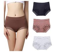 marysgift Panties for Women Ladies Cotton Underwear High Waist Briefs Light Tummy Control Comfort Stretch BasicKnickers (AG4,L UK 8 10)