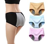 marysgift Period Pants for Teenage Girls Cotton Menstrual Underwear First Starter Kit Leakproof Knickers 3 Pack (Q05,XL UK 12 14)