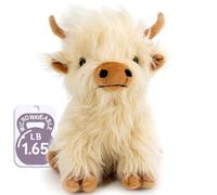 MARYSUN Microwavable Highland Cow Stuffed Animal - Weighted Stuffed Animal Plush, Heating Pad for Period Cramps, Cozy Gift for Girls|Women|Kids|Elderly People