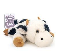 Marysun Microwaveable Heated Cow Stuffed Animal - Weighted Stuffed Animal Plush, Heating Pad, Cozy Gift for Girls|Women|Kids|Elderly People