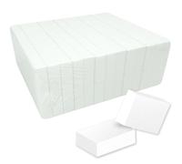 Maryton Nail Buffer Mini Block Files, 100/120 Grit, White, 130 PCS