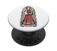Marzanna Slavic Goddess Pagan Winter Folk Myth Art PopSockets Adhesive PopGrip
