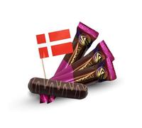 Marzipan Chocolate Bundle Includes: 3 x Anton Berg Nougat Chocolate Covered Marzipan Bar With Nougat Marcipanbrod (40g each) │and Denmark Mini Flag Gift by Donny & Dev