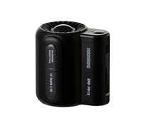 MARZIUS Portable Hand Fan with 3 Adjustable Speeds, USB Rechargeable Mini Fan, Quiet Waist Clip Fan Ideal for Travel, Office, and Outdoor Use (Black)