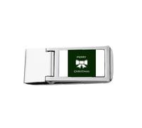 mas Bows Gentlemen Art Deco Fashion Slim Money Clip Stainless Holder Pocket Wallet