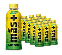 MÁS + by Messi Limón Lime League 12x500ml Bottles | Hydration Sports Drink with Electrolytes and Vitamins