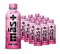 MÁS+ by Messi Miami Punch 12x500ml Bottles | Hydration Sports Drink with Electrolytes and Vitamins