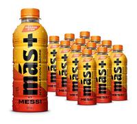 MÁS+ by Messi Orange D'Or 12x500ml Bottles | Hydration Sports Drink with Electrolytes and Vitamins