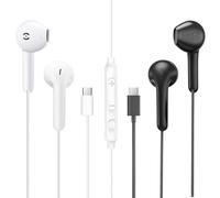 MAS CARNEY 2 Pack USB C Headphones Wired for iPhone 17 16 15 Pro Max USBC Earphones Wired Earbuds Ear buds with Mic for Samsung Galaxy A17 A16 A15 A56 A55 A52 A32 A26 S26 S25 S24 S23 in Ear Headset