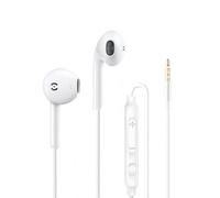 MAS CARNEY Headphones Wired WH9, In-Ear Earphones Wired with Microphone, Compatible with Samsung Huawei Vivo Oppo Mi Redmi, White