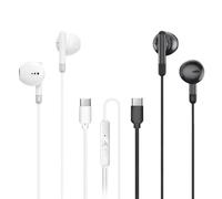 MAS CARNEY USB C Earbuds Wired TH8,Pack of 2,Type-C Headphones with Microphone,USB C Earphones Compatible with Samsung Galaxy S25 S24 S23 A55 A53,Google Pixel,iPhone 15 16, Xiaomi Redmi,Huawei Honor
