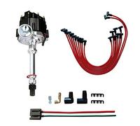MAS Performance HEI Distributor & Spark Plug Wires & Free Pigtail Wire Harness Combo Kit Compatible with Chevy GMC SBC 305 350 BBC 454 65k Coil 7500RPM DD-SBC-HEI-V8 Replacement for 850001R