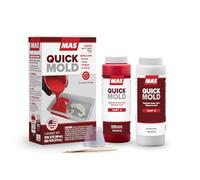 MAS QuickMold Fast-Cure Silicone Mold Making Compound 16 oz, Platinum-Cure RTV Silicone Rubber for Mold Making, Casting & Replication, Flexible High-Detail Silicone Mold Kit for Resin, Plaster Repairs