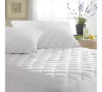 MAS Small Double Mattress Toppers Fitted Extra Deep Quilted Protector 100% Microfiber Hotel Quality 40cm Deep Absorbent Breathable & Machine Washable, Anti Allergy Non Noisy (4ft)