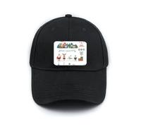 mas Snowman Festival Santa Claus Hat Classic Adjustable Black Baseball Cap