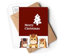mas Tree Star Hope Postcards Envelopes Cards Mailing Year Horse