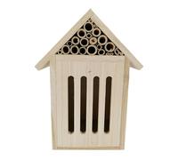 mas0n Bee Box Wooden House - Natural Butterfly Hotel Garden Decor, durabl Sturdy Pollinator Hive For Bees Ladybirds Butterflies | Eco-Friendly Outdoor insct Shelter For Backyard Wildlife Gardening