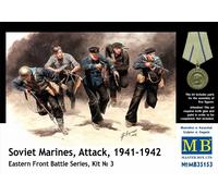 Masterbox 1:35 Scale Soviet Marines, Attack, 1941-1942. Eastern Front Battle Series Figure