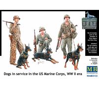 Masterbox 1:35 Scale Dogs in the service in Marine Corps, WW II Era Figure