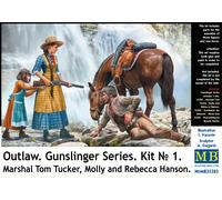 Masterbox 1:35 - Gunslinger 1 Marshal Tom,Tucker & Molly