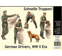 Master Box 35237 1/35 Model Kit ofSchnelle Truppen. German Drivers, WW II Era