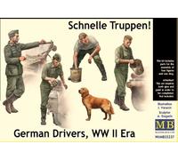 Master Box 35237 1/35 Model Kit ofSchnelle Truppen. German Drivers, WW II Era