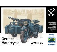 Masterbox 1:35 Scale German Motorcycle and Sidecar WWII Figure