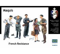 Masterbox 1:35 Scale Maquis French Resistance Construction Kit (Grey)