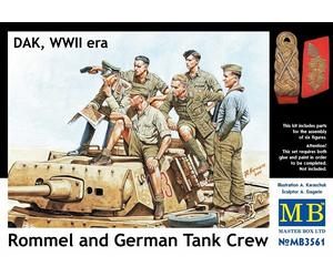 MAS3561 - Masterbox 1:35 - Rommel and German Tank Crew DAK WWII