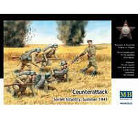 Masterbox 1:35 Scale Counterattack Soviet Infantry, Summer 1941" Assembly Parts