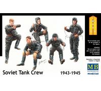 Masterbox 1:35 Scale Soviet Tank Crew 1943-1945 Assembly Parts, 5.08 x 2.54 x 2.54 cm